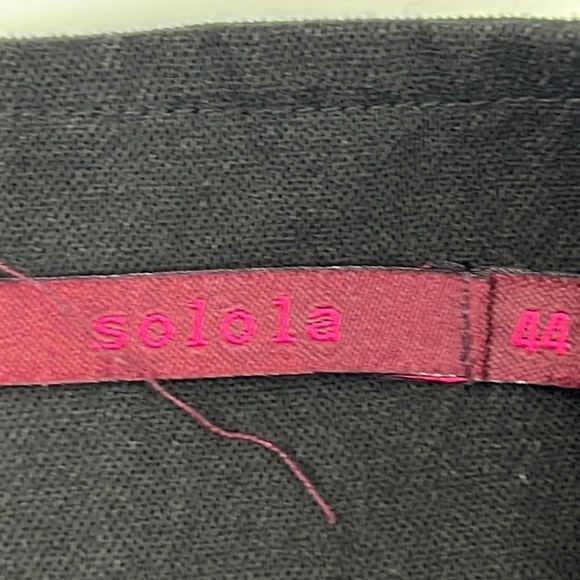 Solola black  striped lagenlook skirt - Picture 2 of 8